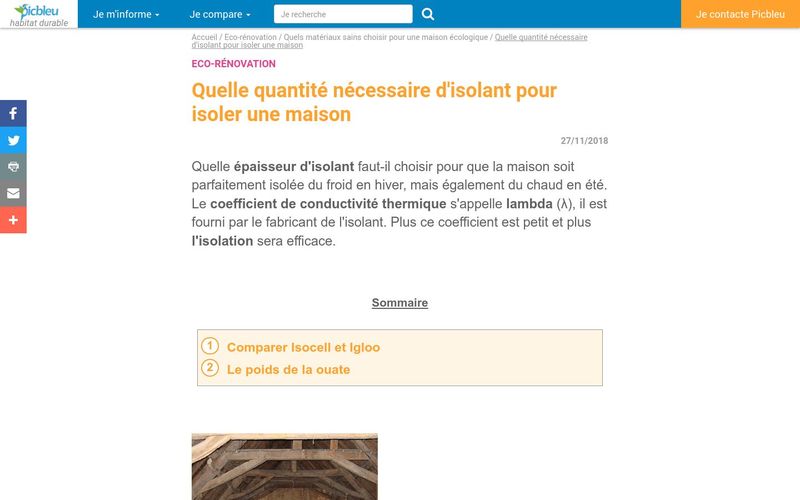 Comment calculer l'épaisseur d'isolation R d'un logement ?